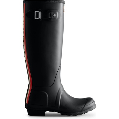 Hunter Гумени ботуши Hunter Women's Tall Tri Fold Logo Wellies - Black