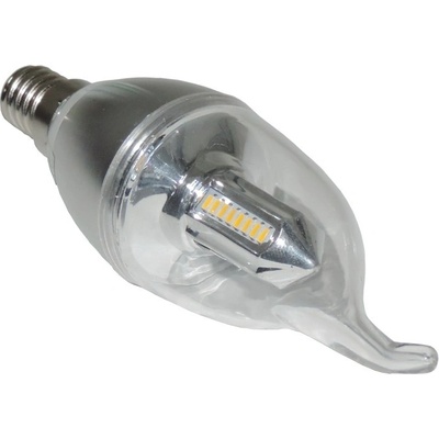 Okaled LED žiarovka ,sviečka,E14,3W,teplá biela