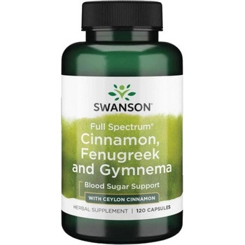 Image 1 of Swanson Full Spectrum Cinnamon, Fenugreek & Gymnema [120 капсули]