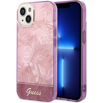GUESS Калъф GUESS, Jungle Case за iPhone 14 Plus, GUHCP14MHGJGHP, Розов (GUHCP14MHGJGHP)