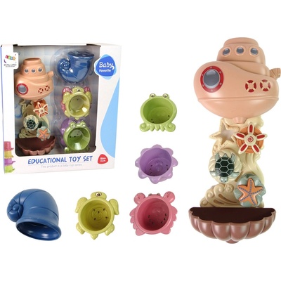LEAN Toys Sea Animals Sea Waterfall Kúpanie Set