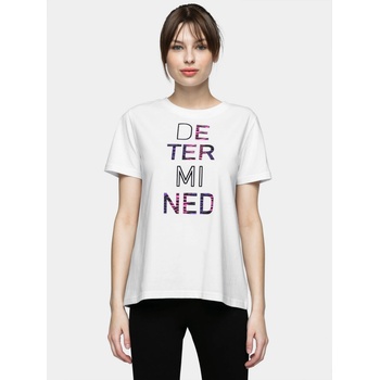 4F H4L21 TSD018 Dámske tričko US M H4L21 TSD018 WHITE