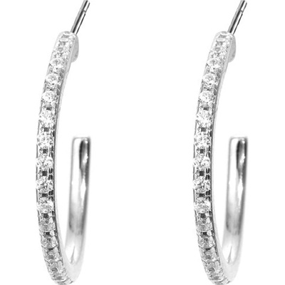 Silenti Jewelry Сребърни обеци "Полухалки