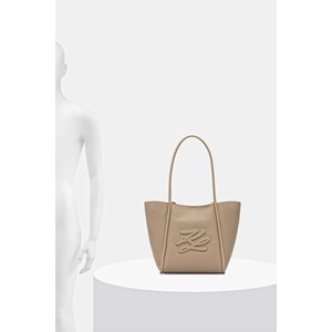 KARL LAGERFELD шопинг чанта дамска от кожа K/AUTOGRAPH (B2W30051) - answear - 332,30 лв