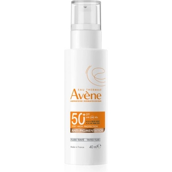 Avène Sun Anti-Pigmintation Tinted Fluid защитна тонирана течност за лице против пигментни петна SPF 50+ 40ml