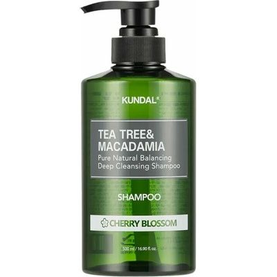 KUNDAL Tea Tree & Macadamia Deep Cleansing Shampoo Cherry Blossom 500 ml