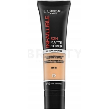 L´Oréal Infallible 32H Matte Cover Foundation Matující make-up 155 Naturel Rosé 30 ml