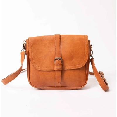 Kožená crossbody kabelka Kenitra Berber hnedá