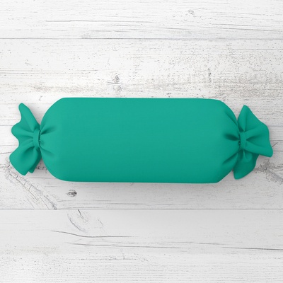 Biante Vankúš valec bonbon Rongo RG-091 Tyrkysovo zelený 15x40