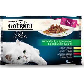 Friskies Cat GP 4 ks zelené MINI FILETS 85 g