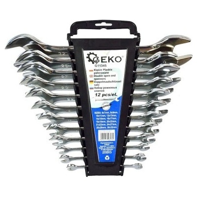 Geko Klíče ploché leštěné sada 12ks 6-32mm G11345