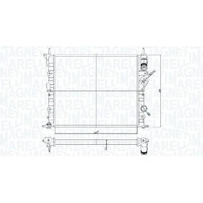 Chladič, chlazení motoru MAGNETI MARELLI 350213194700