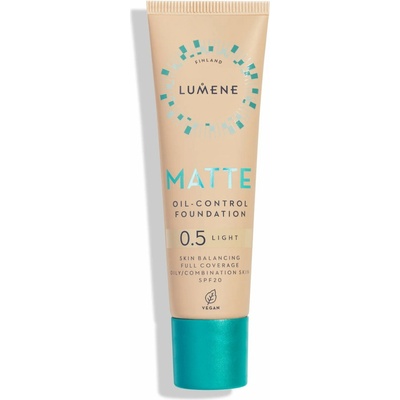 Lumene Matte Oil Control Foundation SPF20 make-up 0,5 light 30 ml