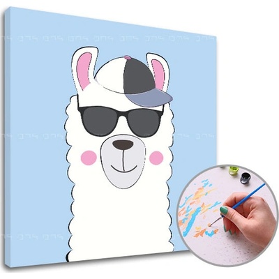 Malování podle čísel LAMA S BRÝLEMI