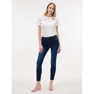 ORSAY Tmavomodré dámske skinny fit džínsy