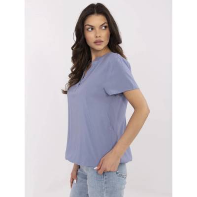 Blouse D73761M11173A-grey-blue šedá Sublevel