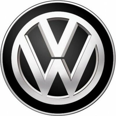 Samolepky živicové 3D VOLKSWAGEN čierne 5cm 4ks AutoZulu