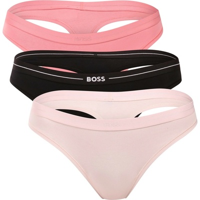 BOSS 3PACK dámske tangá viacfarebné (50510030 968)
