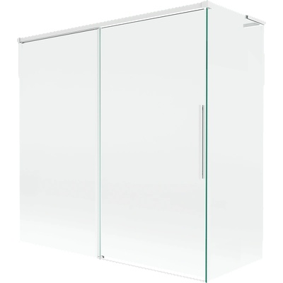 Mexen Rox L двуместен плъзгащ се екран за вана 160 + 80 x 150 см, прозрачен, бял - 8C9L-160-080-20-00 (8C9L-160-080-20-00)
