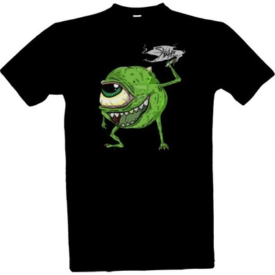 Tričko s potiskem Mike Wazowski 420 pánské černá