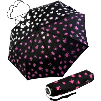 iX-brella Mini Ultra Light Paintdrops dáždnik meniaci farbu ružová