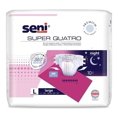 Seni Super Quatro Large Plienkové nohavičky zalepovacie 10 ks