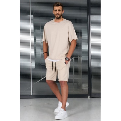 Madmext Мъжки спортен комплект 5668 - Бежов #324117 (324117_Бежов)