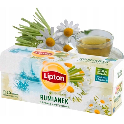Lipton Bylinky sveta Harmanček s citrónovou trávou 20 vrecúšok 20 g