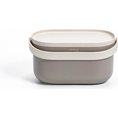 Plastia Nádoba na bioodpad s rámčekom a sáčkami, taupe, 3,1 l