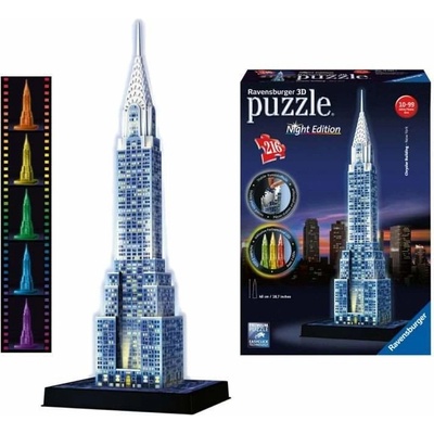 Ravensburger 3D puzzle Svítící Chrysler Building 216 ks – Zboží Mobilmania