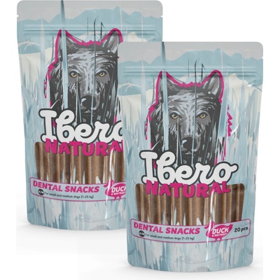 Ibero Dental Snacks Duck & Beetroot 480 g S/M(20ks) 2x