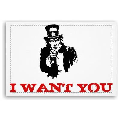 Fotoobraz 90x60 cm střední I want you