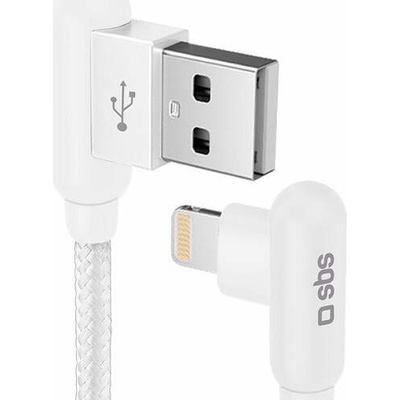 SBS TECABLE90LIGK USB-C/Lightning, 90°, 1m, bílý