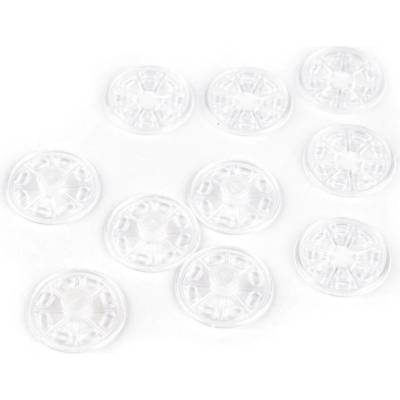 Plastové patentky / stiskací knoflíky Ø25 mm Varianta: 1 transparent, Balení: 5 pár 26513/152917/82855