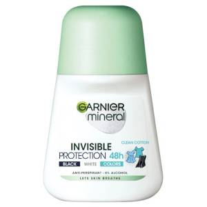 Garnier Deo Mineral Invisible Black & White & Colors Clean Cotton 50 ml