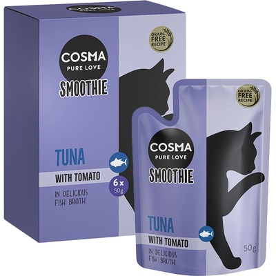 Cosma Smoothies tuňák s rajčaty 6 x 50 g