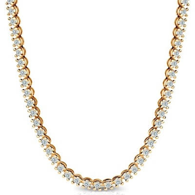 Savicki Náhrdelník žlté zlato, laboratórne diamanty SAV-N-TENIS-40CM-38SZ-25K-585-BDLAB-Z