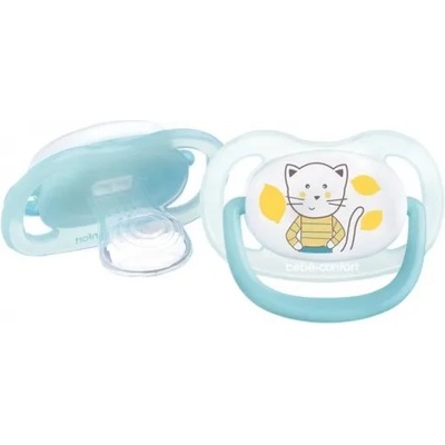Bebeconfort Силиконови залъгалки Bebe Confort - Physio Air, 2 броя, 6-18м, The Gardener Blue/Yellow (3104201880)