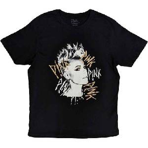 Pink Ladies Boyfriend Black S Риза (PINKTS07MB01)