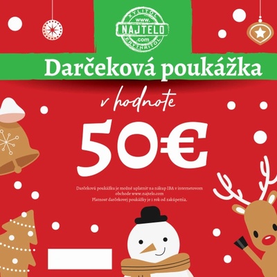 Darčeková poukážka v hodnote 50 eur