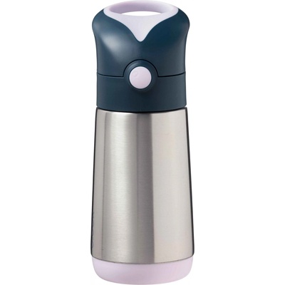 b.box Termoska na pití s brčkem 500 ml indigo růžová