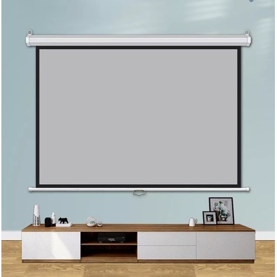 Estillo Екран за стена 240x240 см, бял, черна рамка, 11кг (EST-SCREEN-ROLLER-240)