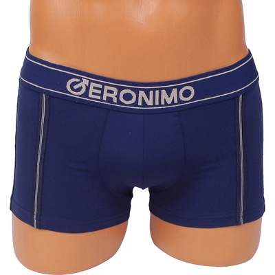 Мъжки боксер в тъмносиньо с надпис