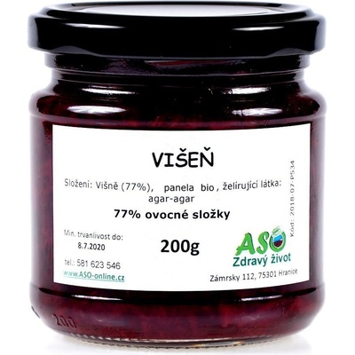 ASO Zdravý život Višeň doslazovaná Bio panelou 200 g