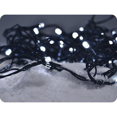 Solight Solight LED venkovní vánoční řetěz 50 LED 5m přívod 3m 8 funkcí časovač IP44 studená bílá 1V110-W-1 – Zboží Dáma