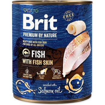 Brit Консерва Brit premium by Nature Fish & Fish Skin 800 г