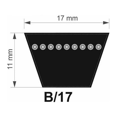 Gufero 17x2160 Lw/ 2120 Li B řemen klínový