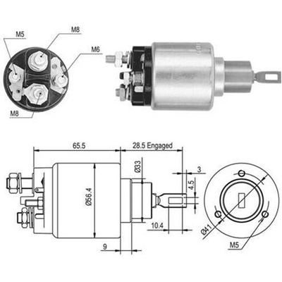 Elektromagnetický spínač pre żtartér MAGNETI MARELLI 940113050048