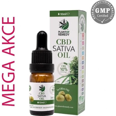 PLANT OF LIFE CBD/CBG Kapky Olivový olej s CBD 10% 10 ml Izolátový