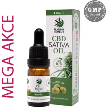 PLANT OF LIFE CBD/CBG Kapky Olivový olej s CBD 10% 10 ml Izolátový